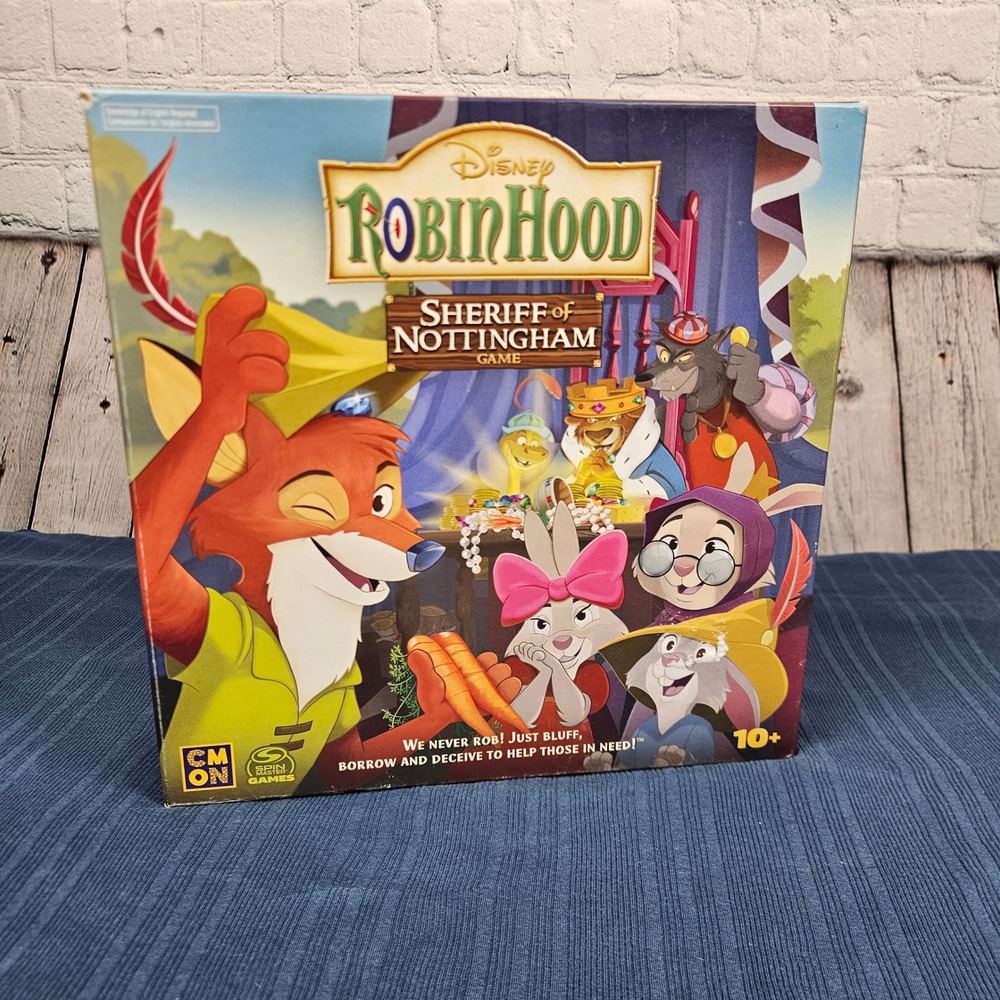 Disney Robin Hood Sheriff of Nottingham Board Game CMON Spin Master Bluffing